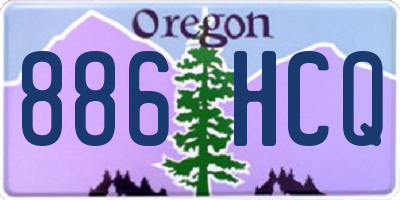 OR license plate 886HCQ