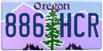 OR license plate 886HCR