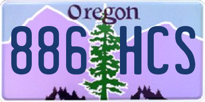 OR license plate 886HCS
