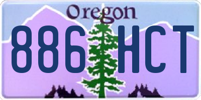 OR license plate 886HCT