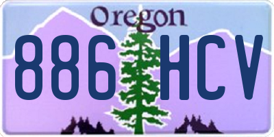 OR license plate 886HCV