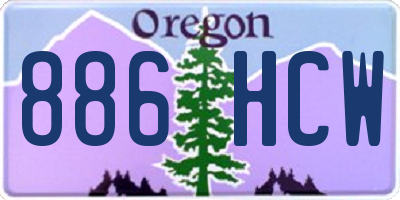 OR license plate 886HCW