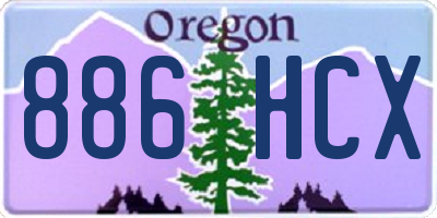 OR license plate 886HCX