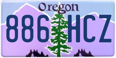 OR license plate 886HCZ