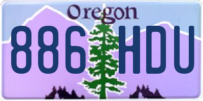 OR license plate 886HDU