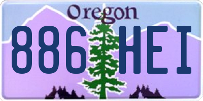 OR license plate 886HEI