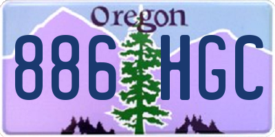 OR license plate 886HGC