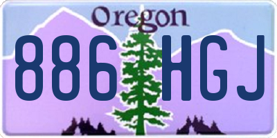 OR license plate 886HGJ
