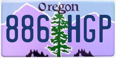 OR license plate 886HGP