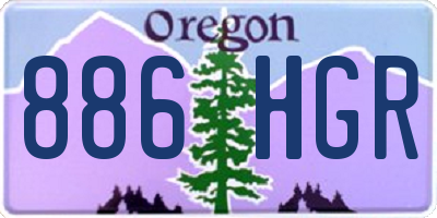 OR license plate 886HGR