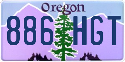 OR license plate 886HGT