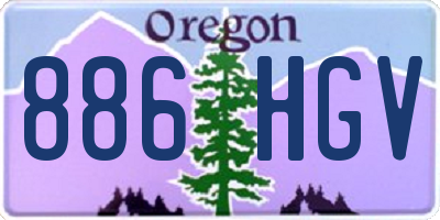 OR license plate 886HGV