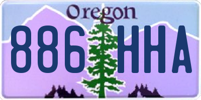 OR license plate 886HHA