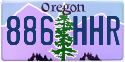 OR license plate 886HHR