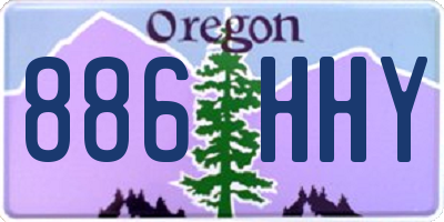 OR license plate 886HHY