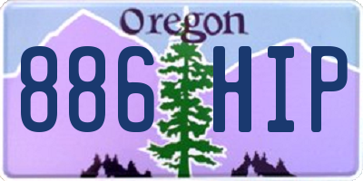 OR license plate 886HIP