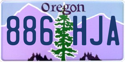 OR license plate 886HJA