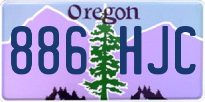 OR license plate 886HJC