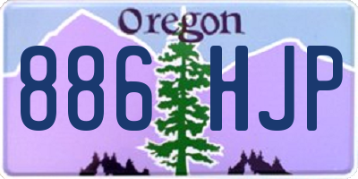 OR license plate 886HJP