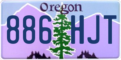 OR license plate 886HJT