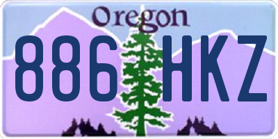 OR license plate 886HKZ