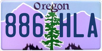 OR license plate 886HLA