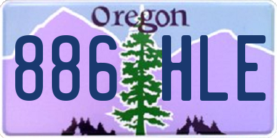 OR license plate 886HLE
