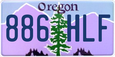 OR license plate 886HLF