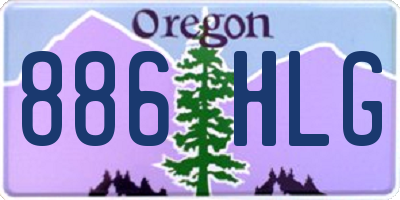 OR license plate 886HLG