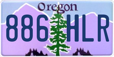 OR license plate 886HLR