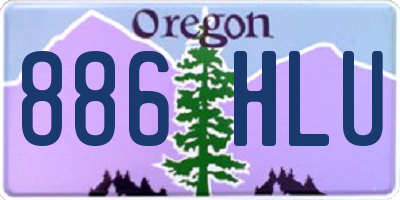 OR license plate 886HLU