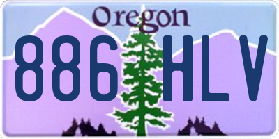 OR license plate 886HLV