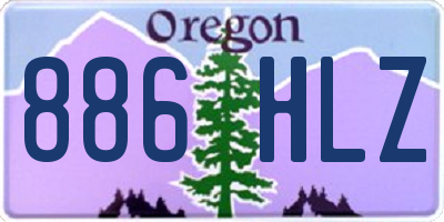 OR license plate 886HLZ