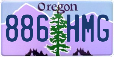 OR license plate 886HMG