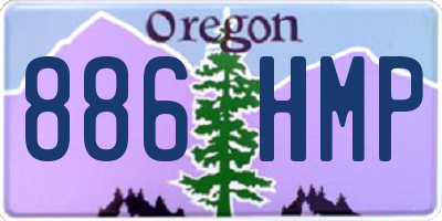 OR license plate 886HMP