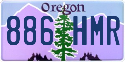 OR license plate 886HMR