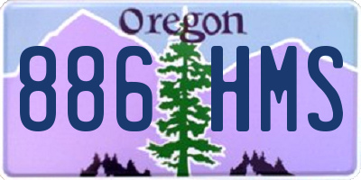 OR license plate 886HMS