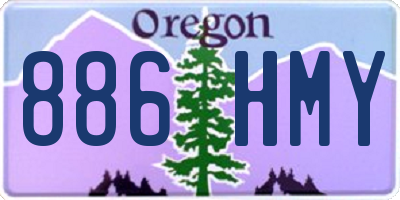 OR license plate 886HMY