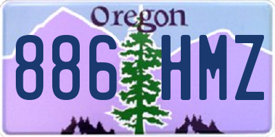 OR license plate 886HMZ