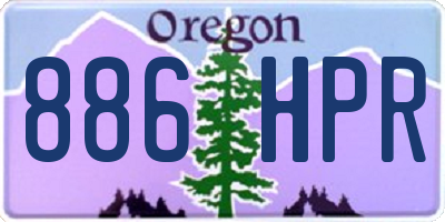 OR license plate 886HPR