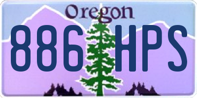 OR license plate 886HPS