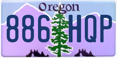 OR license plate 886HQP