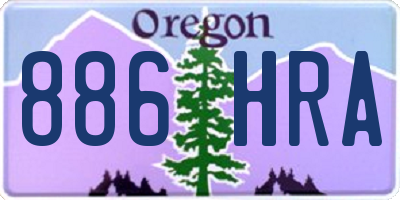 OR license plate 886HRA