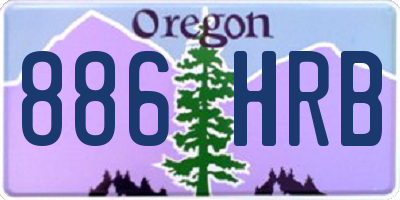 OR license plate 886HRB