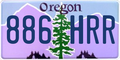 OR license plate 886HRR