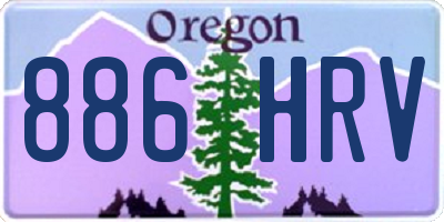 OR license plate 886HRV