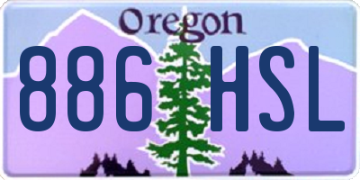 OR license plate 886HSL
