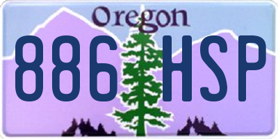 OR license plate 886HSP