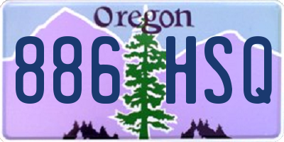 OR license plate 886HSQ