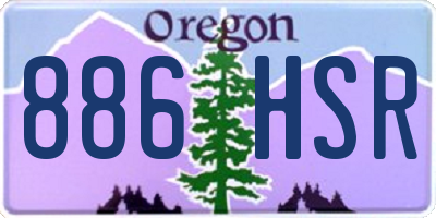 OR license plate 886HSR